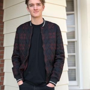 Zara Size Medium Plaid Bomber jacket. Heavy duty.